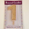 Gold Number Candle – 1