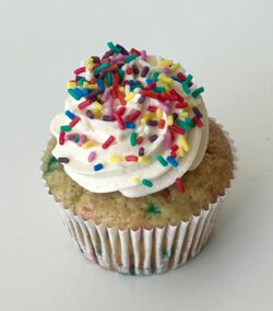 Vegan Vanilla Confetti Cupcake